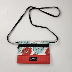 Stylish Red and Blue Crossbody Bag